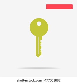 Key icon. Vector concept illustration for design.