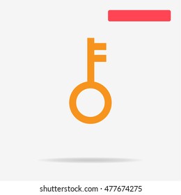 Key icon. Vector concept illustration for design.
