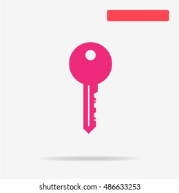 Key icon. Vector concept illustration for design.