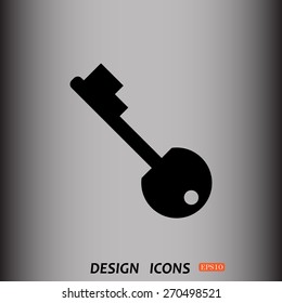 key. icon. vector design
