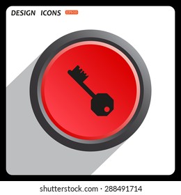 key. icon. vector design