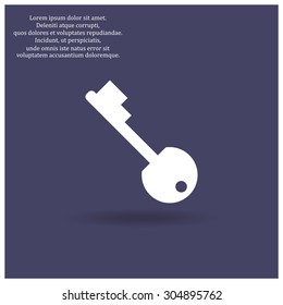 key. icon. vector design