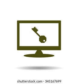 key. icon. vector design