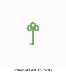 Key  icon Vector design. Colored illustration.
