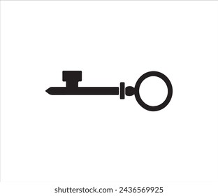 Key icon vector design illustration template. Key icon vector design inspiration