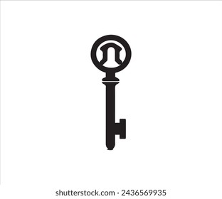 Key icon vector design illustration template. Key icon vector design inspiration