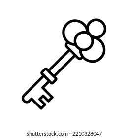 key icon vector design template in white background