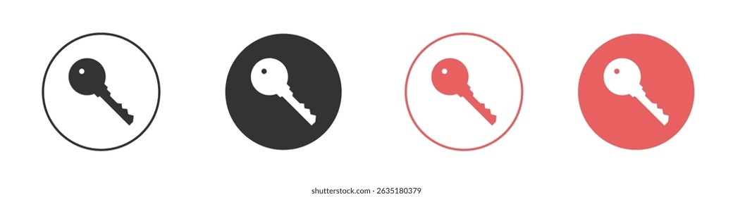 key icon vector design template simple and clean style