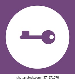 key Icon  vector flat design