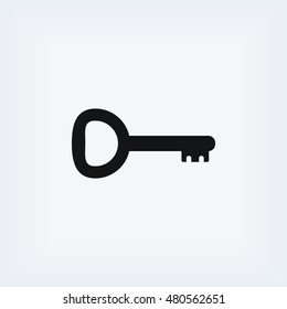 Key Icon vector, flat design best vector icon