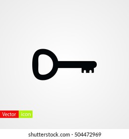 Key Icon vector, flat design best vector icon