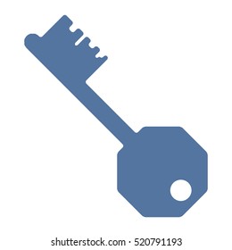 Key Icon Vector flat design style