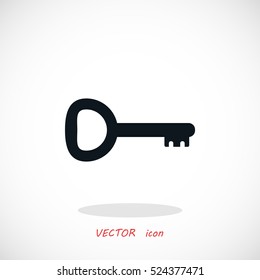 Key Icon vector, flat design best vector icon