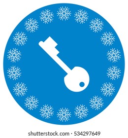 Key Icon Vector flat design style
