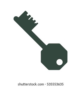 Key Icon Vector flat design style