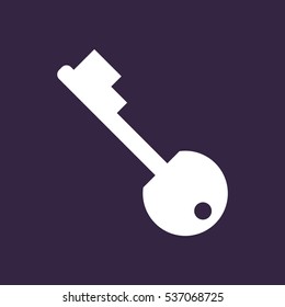 Key Icon Vector flat design style