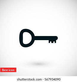 Key Icon vector, flat design best vector icon