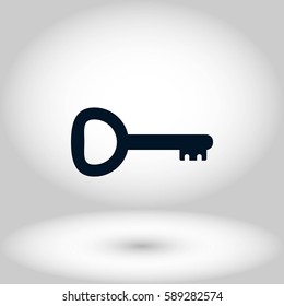 Key Icon vector, flat design best vector icon