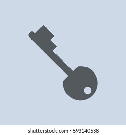 Key Icon Vector flat design style