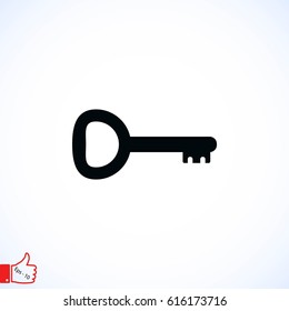 Key Icon vector, flat design best vector icon