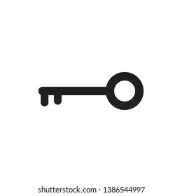 key icon vector glyph style