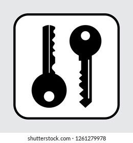 Key icon. Vector illustration