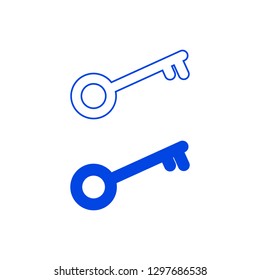 Key icon. Vector illustration