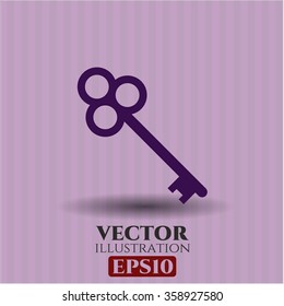 Key icon vector illustration
