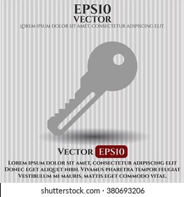 Key icon vector illustration