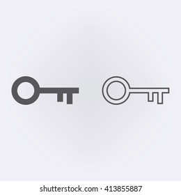Key icon. Vector illustration