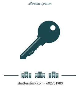 Key Icon. vector illustration  