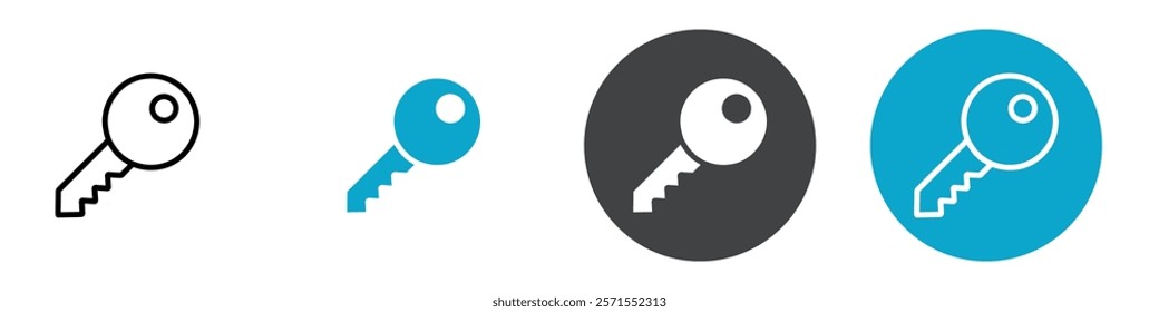 key icon Vector illustration in black
