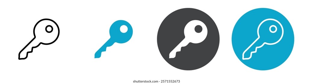 key icon Vector illustration in black