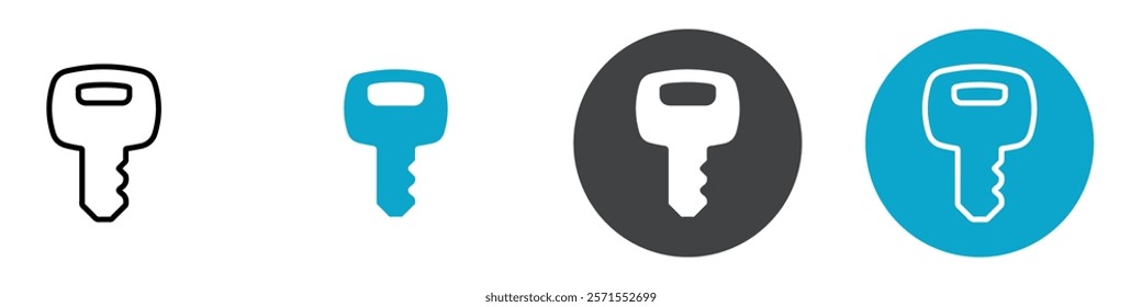 key icon Vector illustration in black