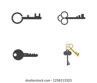 Key icon vector illustration design template