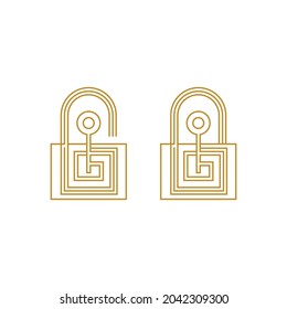 Plantilla de diseño de ilustración de vector de icono clave