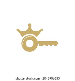 Plantilla de diseño de ilustración de vector de icono clave