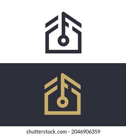 Plantilla de diseño de ilustración de vector de icono clave