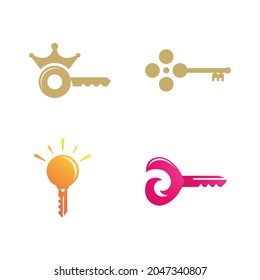 Key icon vector illustration design template