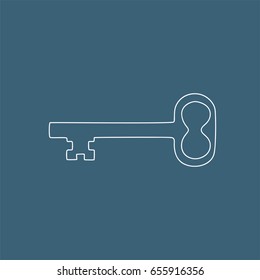 Key icon, vector illustration design. Finance objects collection.