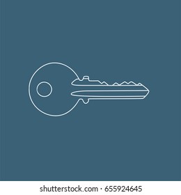 Key icon, vector illustration design. Tools collection.