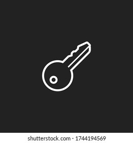 key icon. Vector illustration EPS 10.