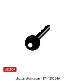 icono de la tecla. Ilustración del vector EPS 10.