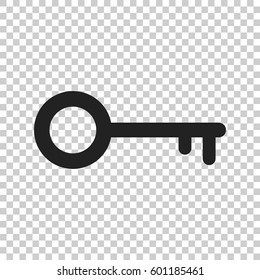 Key Icon vector illustration in flat style isolated on isolated background. Unlock symbol for web site design, logo, app, ui.