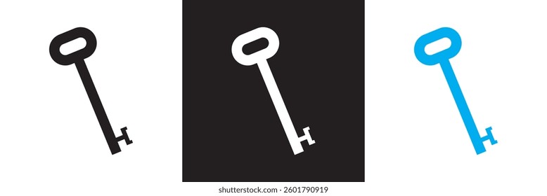 
Key icon.  Vector illustration. isolated on white and black background. EPS 10