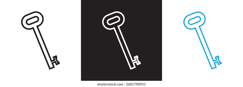
Key icon.  Vector illustration. isolated on white and black background. EPS 10