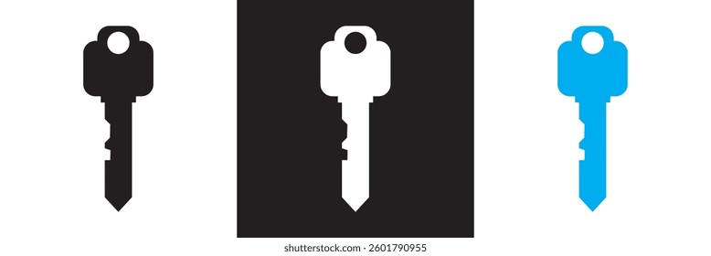 
Key icon.  Vector illustration. isolated on white and black background. EPS 10