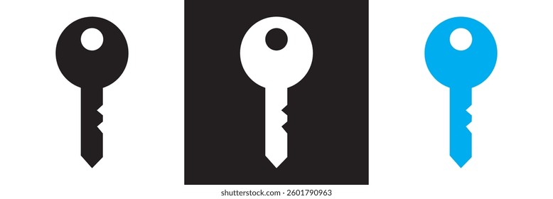 
Key icon.  Vector illustration. isolated on white and black background. EPS 10