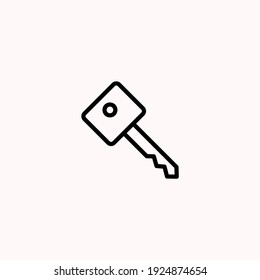 Plantilla del logotipo de la ilustración del vector de icono clave para muchos fines. Aislado sobre fondo blanco.