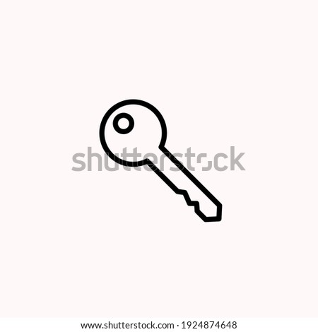 Key icon vector illustration logo template for many purpose. Isolated on white background.